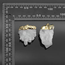 Load image into Gallery viewer, Gold Clear Quartz Pendant, sku#LY30