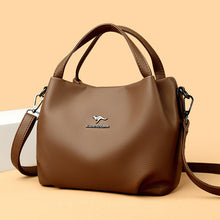 Load image into Gallery viewer, Women's High-Capacity Lychee Texture Tote Bag – Composite Cowhide Shoulder Bag