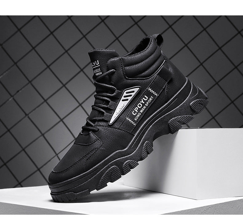 Men's Autumn High-Top Waterproof Non-Slip Work Boots | Dr. Martens Style