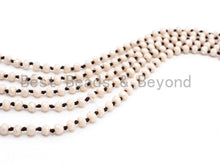 Load image into Gallery viewer, 60 Long Hand Knotted Beige Color Crystal Necklace, D18