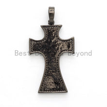 Load image into Gallery viewer, NEW DESIGN Pave CZ Enamel Colorful Oil Drop Cross Pendant, E