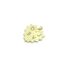 Load image into Gallery viewer, Clear CZ Gold Love On Heart Shape Charm Pendant, Sku#LK1117