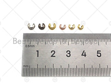 Load image into Gallery viewer, 50pc 4mm/5mm Crimp Covers, Gold, Silver, Rose Gold, Gunmetal Crimp Cover, Crimp Beads, Crimp End, Knot Covers,sku#C123