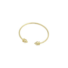 Load image into Gallery viewer, Gold Arrow End Spin Top Cuff Bracelet, Sku#A325