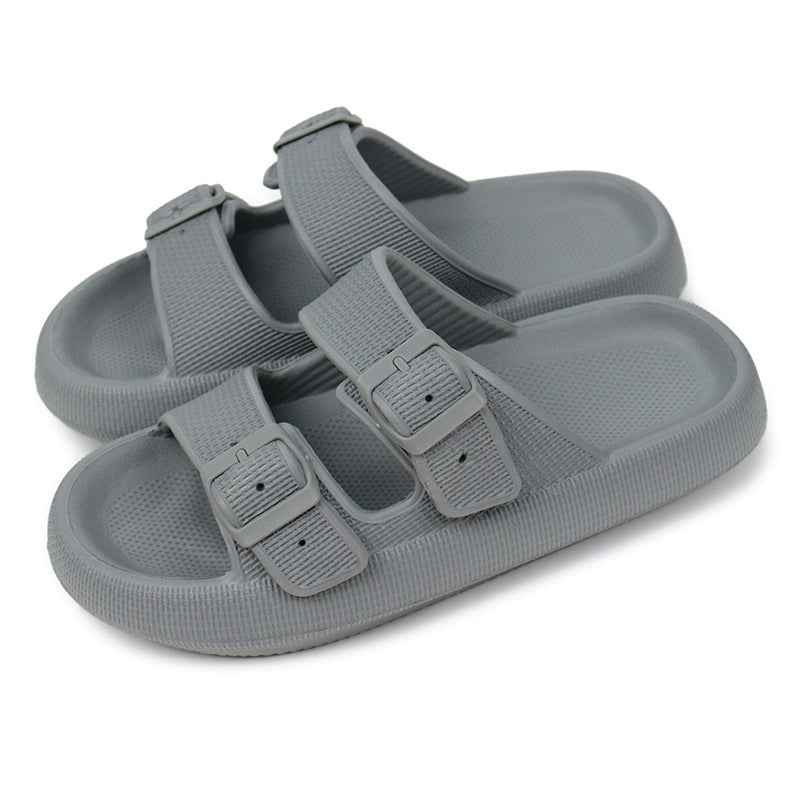 Women's Platform Buckle Sandals - Soft EVA Sole Summer Slippers