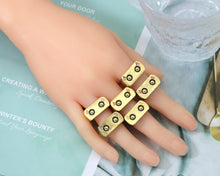 Load image into Gallery viewer, Rectangle Chunky Adjustable Ring, Sku#X298