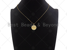 Load image into Gallery viewer, Gold Silver CZ Evil Eye Charm, Sku#L415