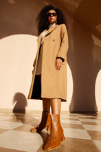 Load image into Gallery viewer, The Bukres Tan Leather Block Heel Mid Calf Women Boot