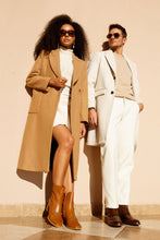 Load image into Gallery viewer, The Bukres Tan Leather Block Heel Mid Calf Women Boot