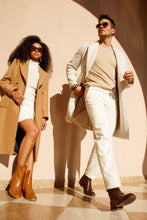 Load image into Gallery viewer, The Bukres Tan Leather Block Heel Mid Calf Women Boot
