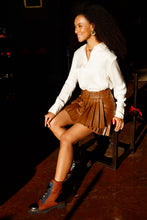 Load image into Gallery viewer, The Belgrad Brown  Leather Lace-Up Ankle Women Boot With a Side Zipper Final Sale!