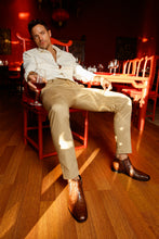 Load image into Gallery viewer, The Randor Brown Crocodile Leather Side-Zip Dress Ankle Men  Boot