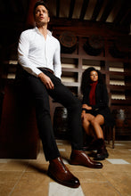 Load image into Gallery viewer, The Rome Tan Leather Oxford Cap-Toe Men Boot