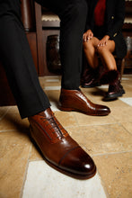 Load image into Gallery viewer, The Rome Tan Leather Oxford Cap-Toe Men Boot