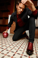 Load image into Gallery viewer, The Montreal Burgundy Leather Casual Zip-Up Ankle Men Boot