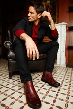Load image into Gallery viewer, The Montreal Burgundy Leather Casual Zip-Up Ankle Men Boot