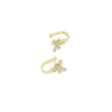 Load image into Gallery viewer, Gold CZ Bee Ear cuff, Sku#A304