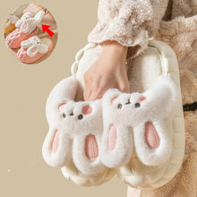 Load image into Gallery viewer, Unisex Cute Rabbit Fuzzy Slippers | Detachable Washable Plush House Shoes