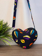 Load image into Gallery viewer, Asya Kente Heart Shaped Crossbody Bag