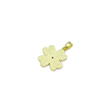 Load image into Gallery viewer, White Pearl Turquoise Stone Gold Clover Charm Pendant, Sku#LX761
