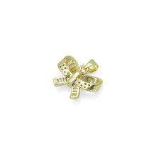 Load image into Gallery viewer, Clear Baguette CZ Gold Bowknot Charm Pendant, Sku#LK971