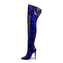 Load image into Gallery viewer, Women's Pointed-Toe Stiletto Over-the-Knee Boots | Back Zipper | Sizes 35–47