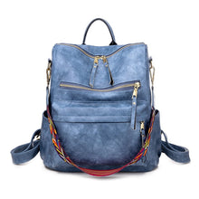 Load image into Gallery viewer, Large-Capacity Women's Backpack | Niche Stone-Texture PU Leather Retro Bag