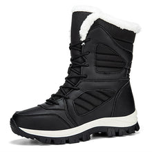 Load image into Gallery viewer, Women's Winter Snow Boots – High-Top Fleece-Lined Waterproof Lace-Up