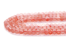 Load image into Gallery viewer, Watermelon Quartz Rondelle Smooth Beads, Sku#U1412