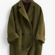 Load image into Gallery viewer, Women's Double-faced Wool Long Loose Slim Wool Coat