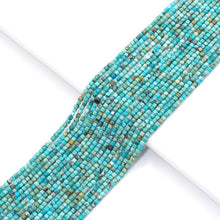 Load image into Gallery viewer, Genuine Turquoise Faceted Cube Beads, 2.5mm, Sku#U1533