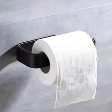 Load image into Gallery viewer, 2-Pack: No-Drill Self-Adhesive Toilet Paper Holder – Black &amp; White