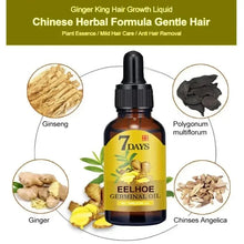 Load image into Gallery viewer, 7 Day Fast Hair Growth Oil Ginger Growth Hair Treatment Anti Hair Loss Men Women Scalp Treatment Serum Products Beauty Product