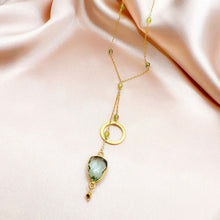 Load image into Gallery viewer, Green Amethyst Ballet Necklace