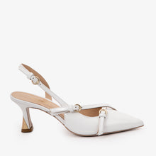 Load image into Gallery viewer, The Atlantic White Leather Slingback Women Sandal