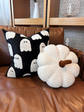 Load image into Gallery viewer, Jumbo Sherpa Cream Pumpkin Pillow
