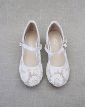 Load image into Gallery viewer, Crochet Lace Mary Jane Heels