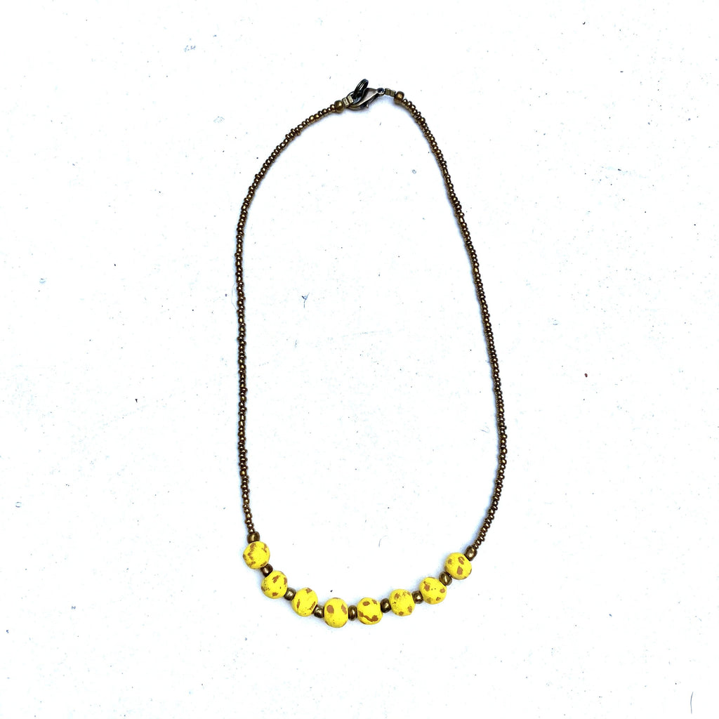 Antique Ceramic Necklace