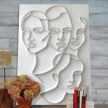 Load image into Gallery viewer, 3D Minimalist Faces Wall Art