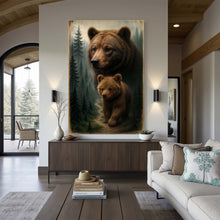 Load image into Gallery viewer, Path of the Wild Kin Bear and Cub Wall Art