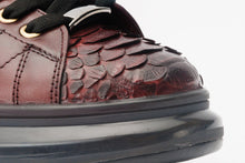 Load image into Gallery viewer, The Adler Burgundy Snk Leather Men Sneaker Limited Edition