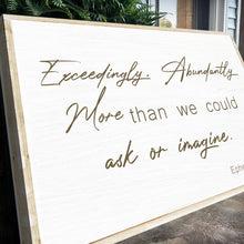 Load image into Gallery viewer, Ephesians 3:20 Farmhouse Faith Sign II