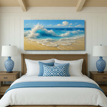 Load image into Gallery viewer, Serene Ocean Wave Coastal Wall Art V