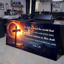 Load image into Gallery viewer, John 3:16: For God So Loved The World Faith Sign III