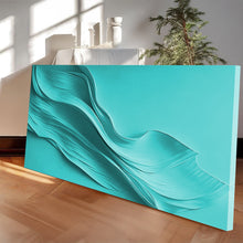 Load image into Gallery viewer, Turquoise Minimalist Wall Art
