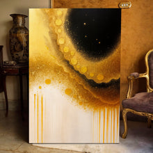 Load image into Gallery viewer, Minimalist Black and Gold Wall Art
