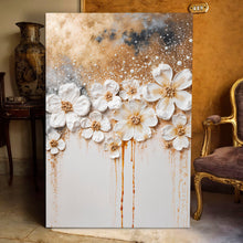 Load image into Gallery viewer, Gold Floral Wall Art