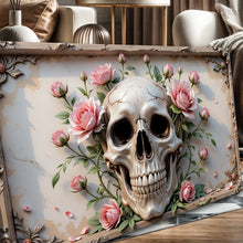 Load image into Gallery viewer, 3D Rose And Skull Wall Art V