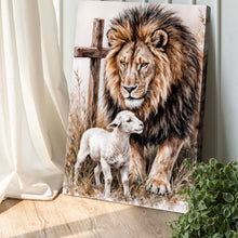 Load image into Gallery viewer, Lion And Sheep Faith Wall Art II