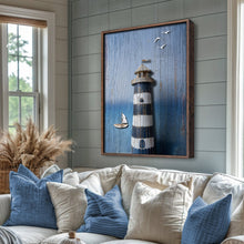 Load image into Gallery viewer, Wooden Lighthouse Coastal Wall Art III